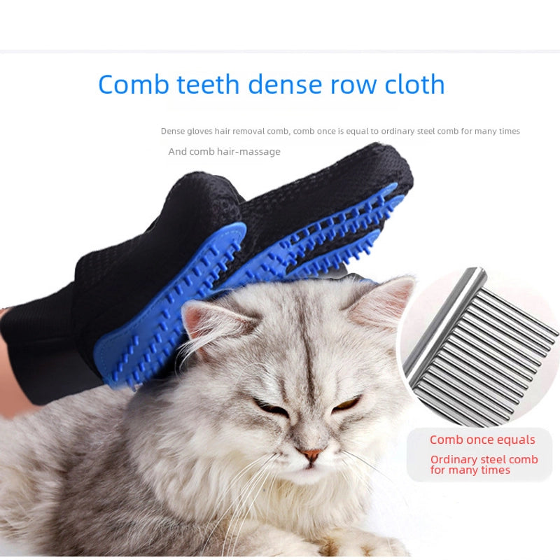 Xinle 180 Needle Pet Gloves Bathing Massage Cleaning Cats And Dogs Supplies Hair Removal Brush Cats And Gloves