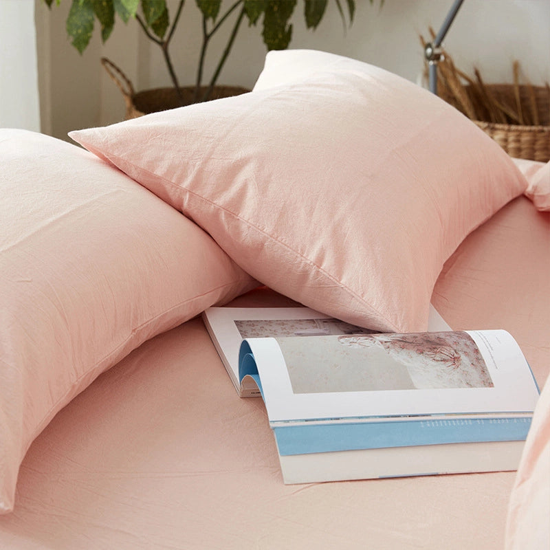 Casual Lattice Solid Color Cotton Pillow Cases Couch & Sofa Decor