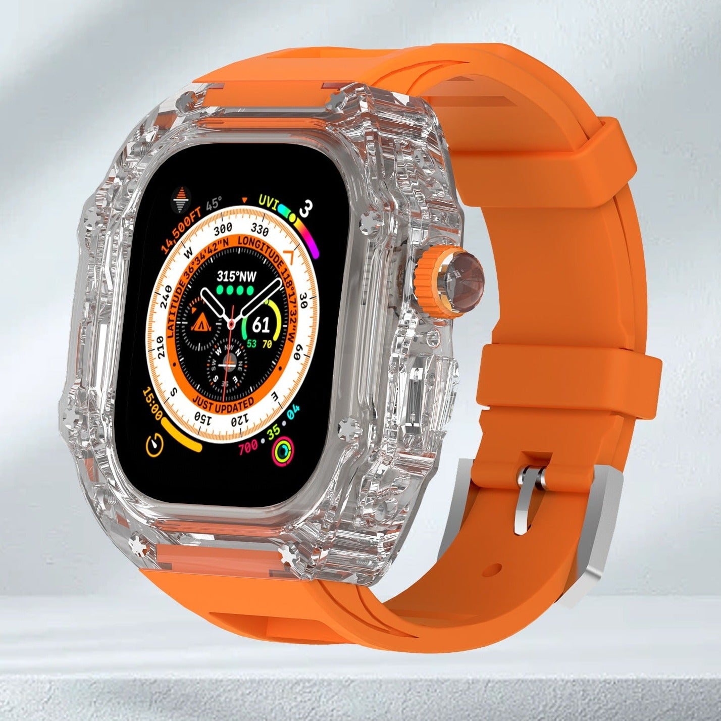 Transparent Luxury Apple Watch Cases for Apple Watch Ultra and Ultra 2