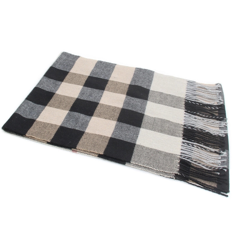Autumn And Winter New Business Casual Men's Scarf Cashmere Striped Student Scarf Unisex Gift