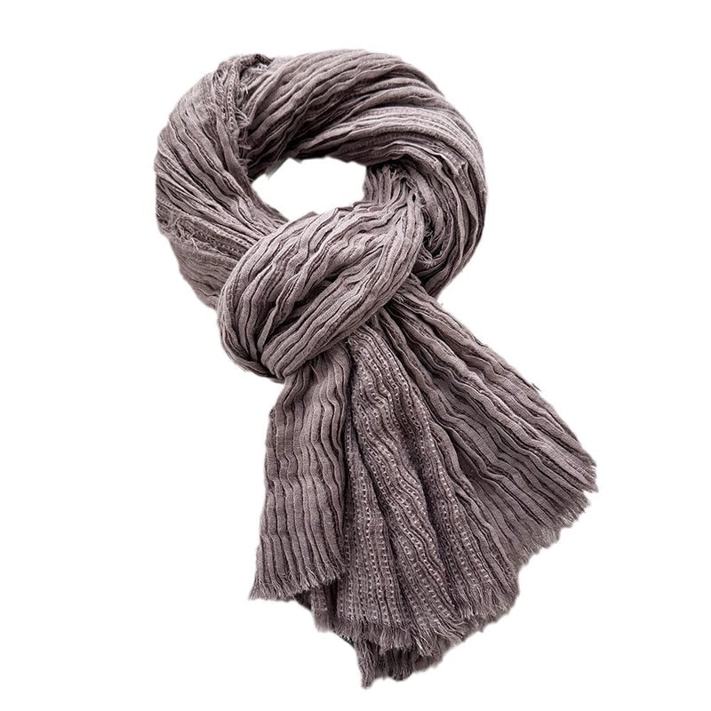 Women's Casual Minimalist Solid Color Viscose Fiber Scarf