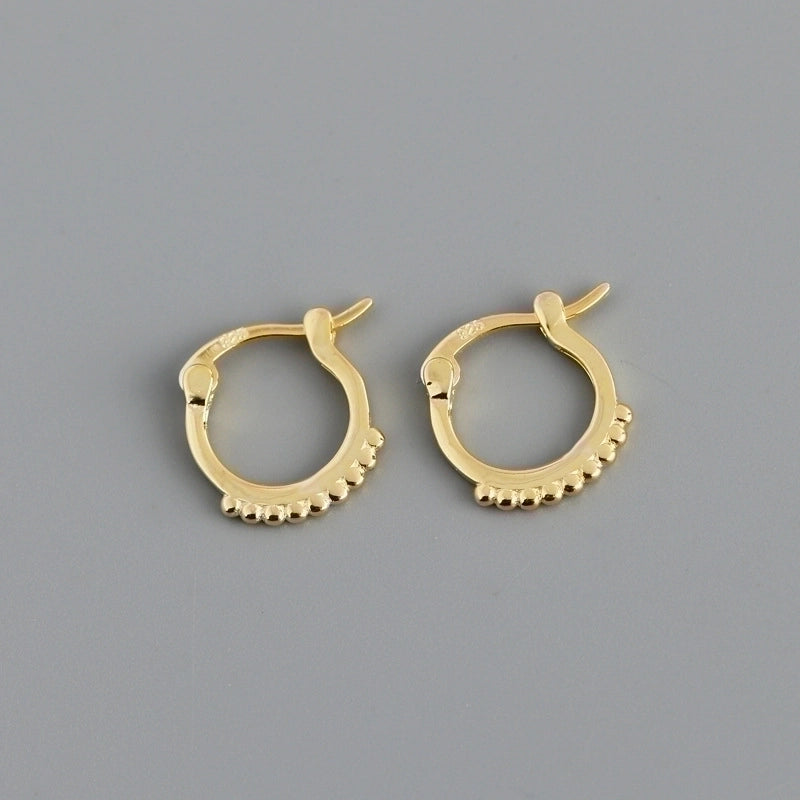 2 Pieces Minimalist Geometric Copper Plating Ear Studs 1 Pair