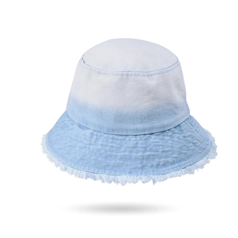 Unisex Basic Color Block Flat Eaves Bucket Hat