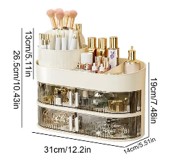 Makeup Organizer + Brushes Holder Multi Layer