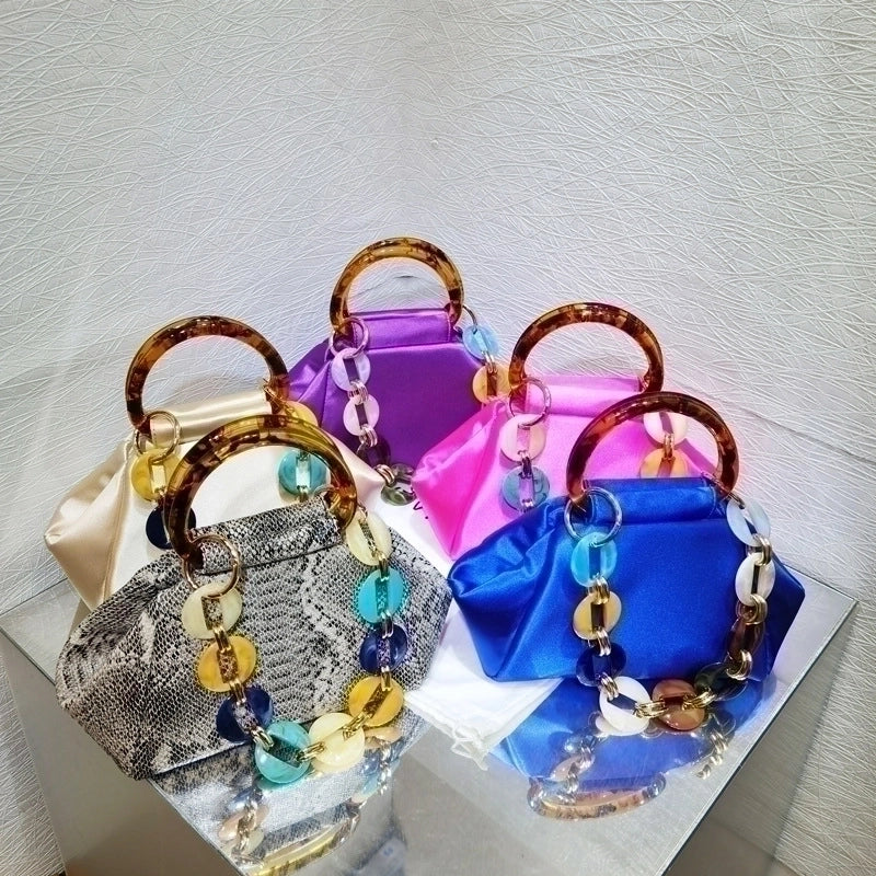 Women's Nylon Solid Color Vintage Style Classic Style Square Zipper Dome Bag