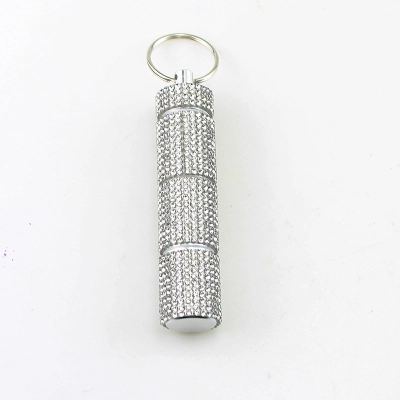 Classic Style Geometry Metal Pill Bottle