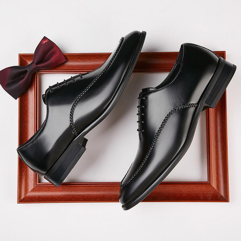 Men's Leather British Style Formal Oxford Shoes
