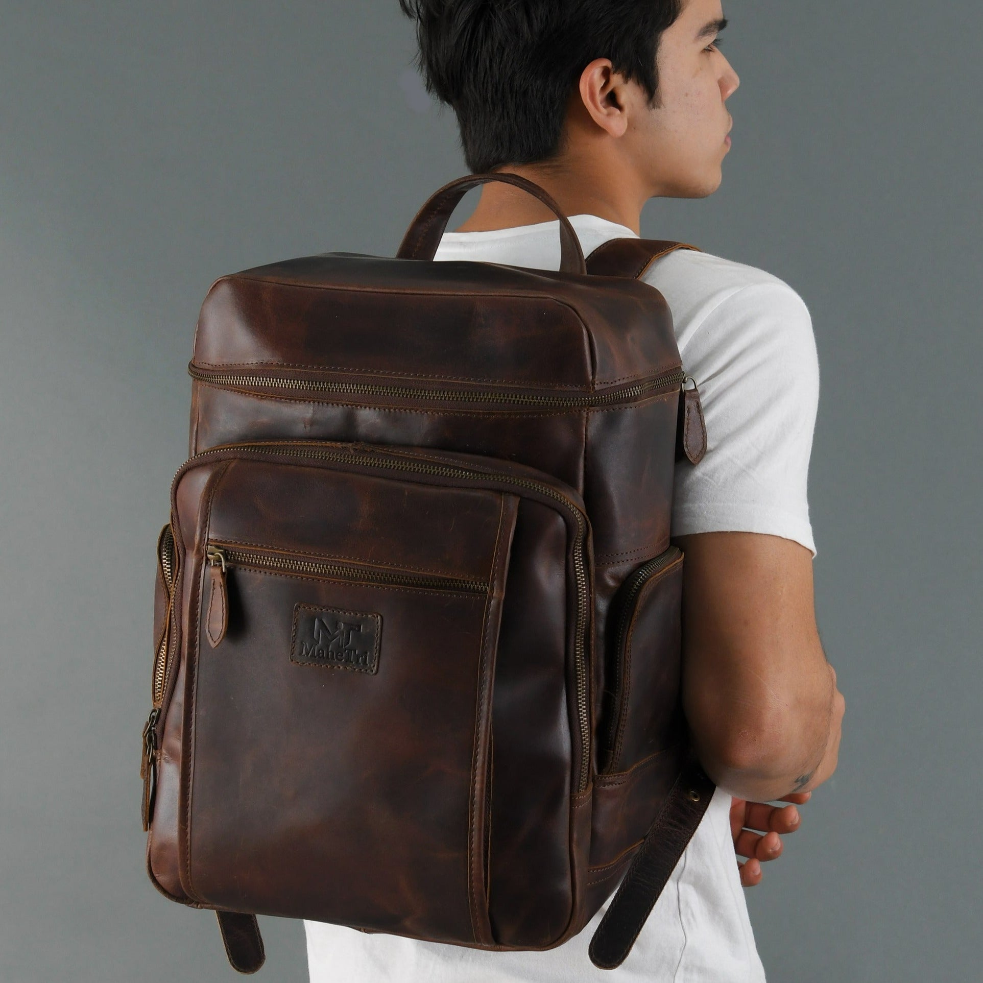 Brown Backpack