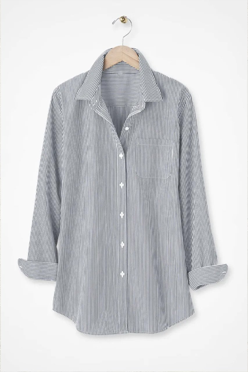 Striped Anytime No-Iron Tunic