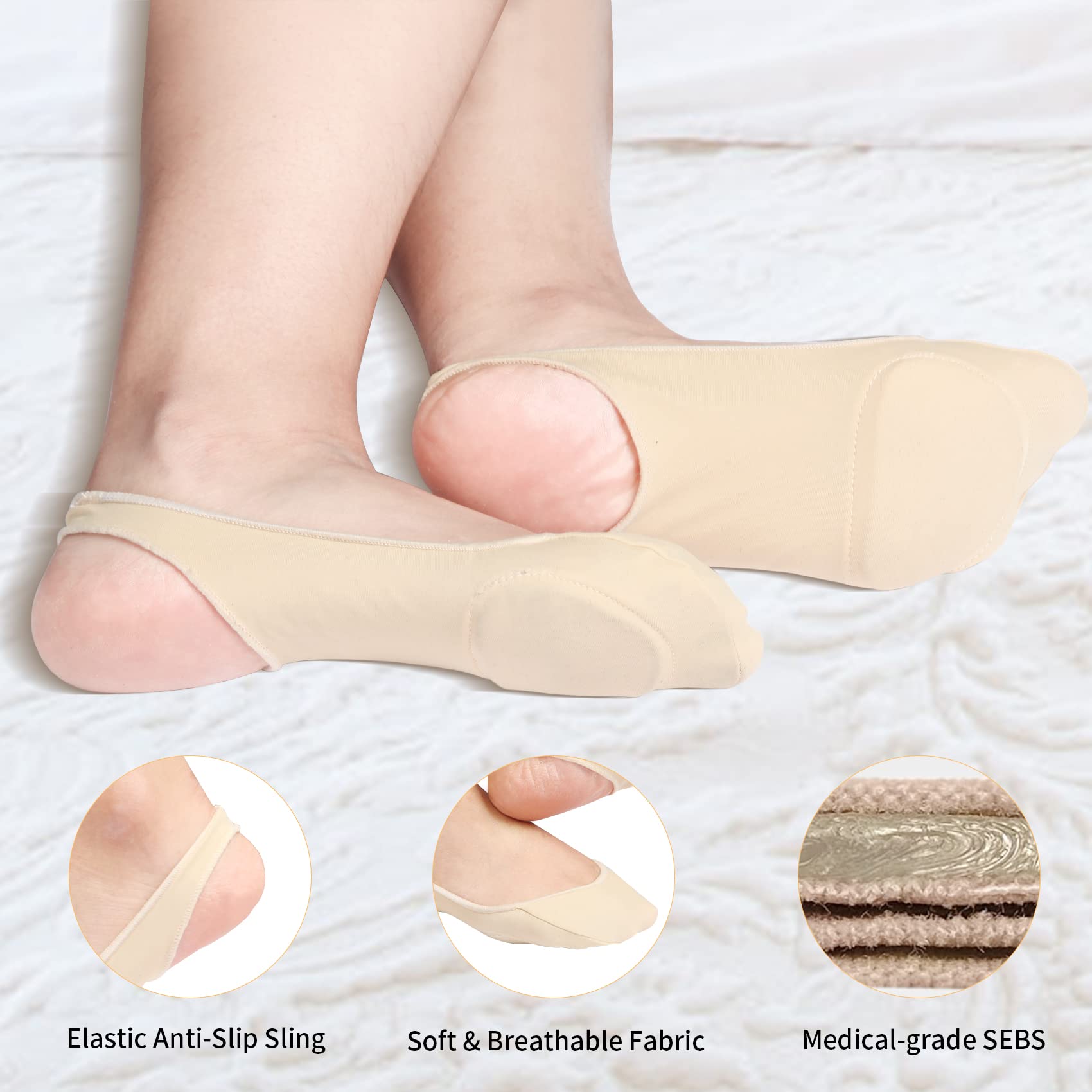 🔥Sock-Style Ball of Foot Cushions for Women