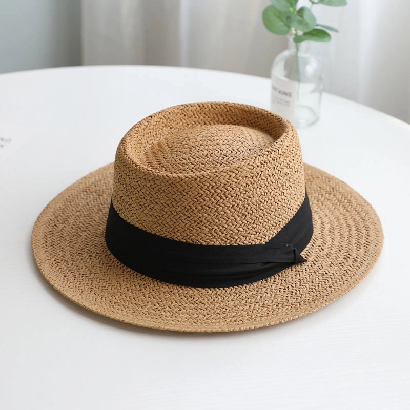 Women's Retro Solid Color Straw Hat