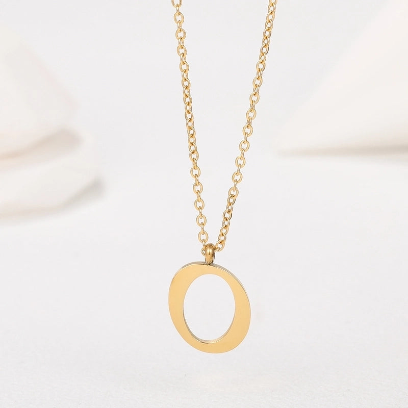 Minimalist Letter 201 Stainless Steel 18K Gold Plated Plating