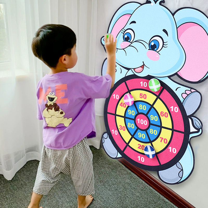 Ball Throwing Darts Game. Animal Shaped Wall Dart Ball Throwing. Indoor Play