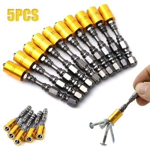 🔥5 Pcs Set Strong Magnetic Screwdriver Bits