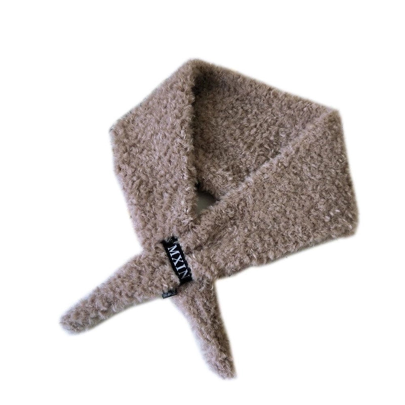 Women'S Sweet Solid Color Patchwork Scarf