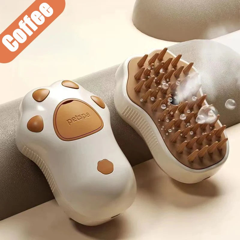 Pet Steamy Brush Pro - 3-in-1 Grooming. Massage & Steam Cleaning Tool