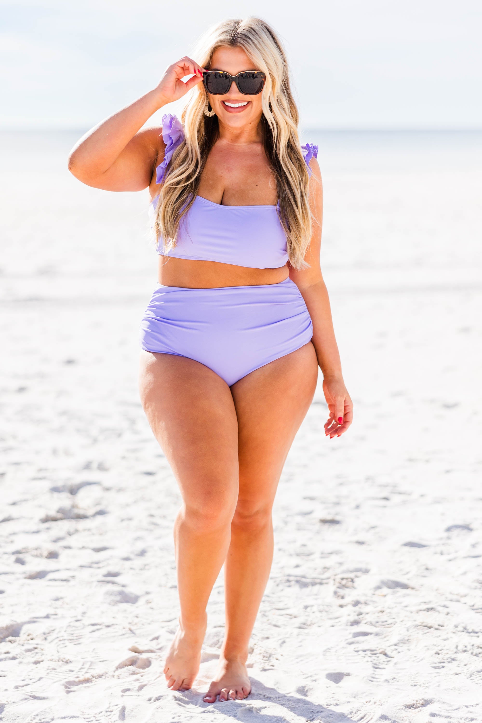 Beach Trip Swim Top. Lavender