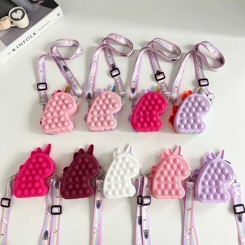 Kid's Silica Gel Zipper Kids Wallets