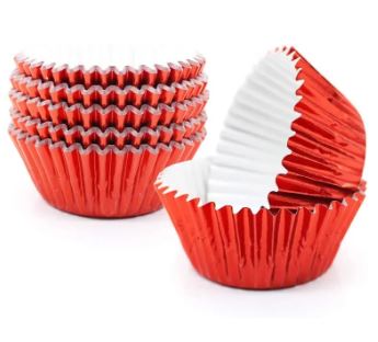 100pcs Foil Disposable Cupcake Liners Aluminum Thickened Baking Muffin Cups Cases Accessories