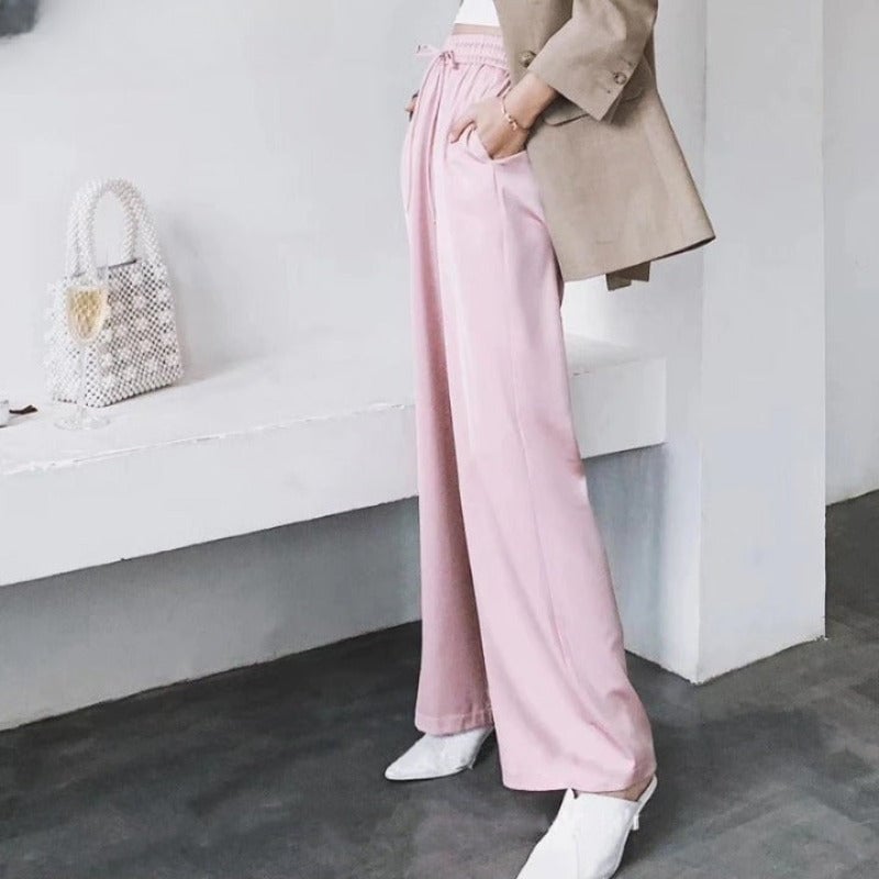 Wide Leg High Waist Casual Summer Pants