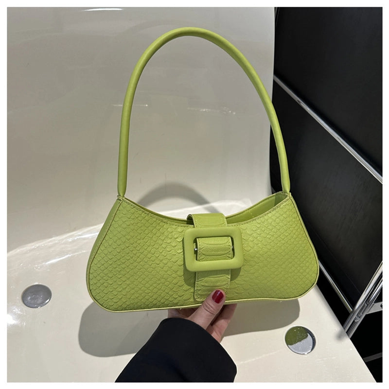 Women's Small All Seasons Pu Leather Streetwear Shoulder Bag Underarm Bag