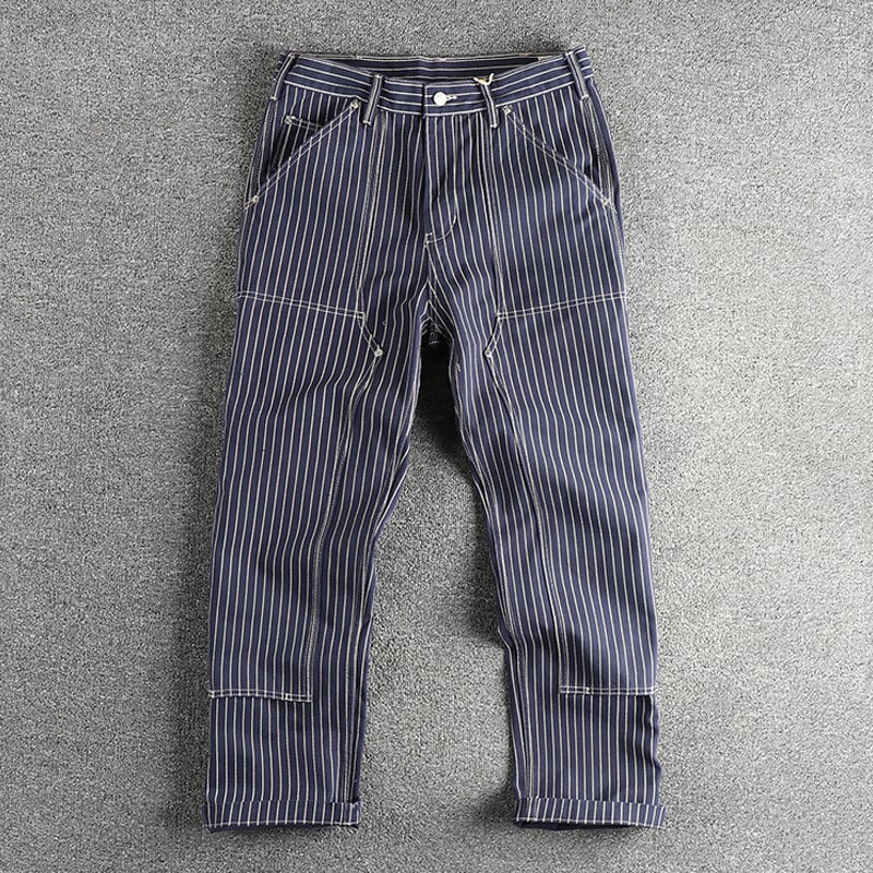 Men's Vintage Multicolor Straight Leg Cargo Pants
