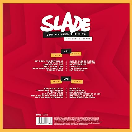 Slade-Cum On Feel the Hitz. The Best of Slade Double vinyl LP