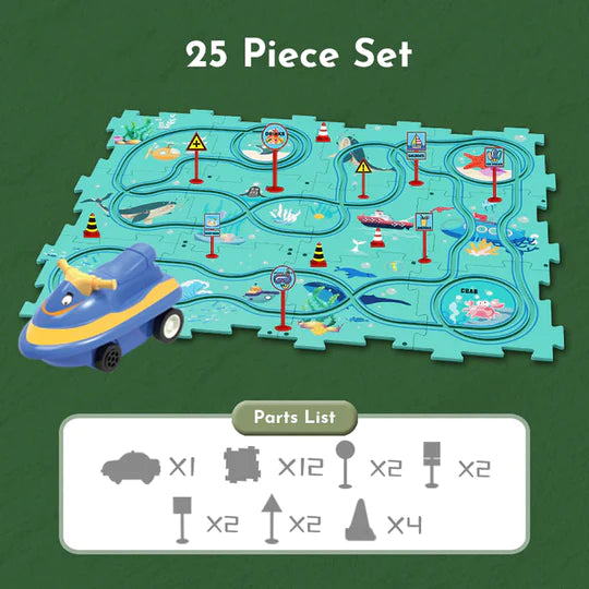 PuzzleRacer™ Kid's Car Track