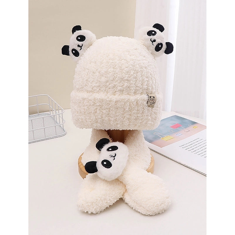 Children Unisex Cute Panda Wool Cap