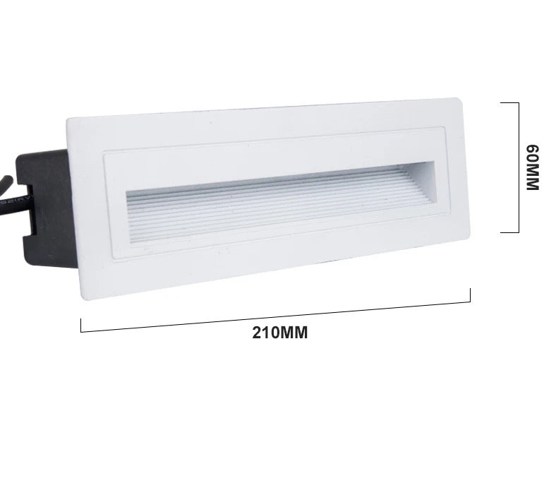 Modern Recessed Wall Light - Black. Gray. White Options