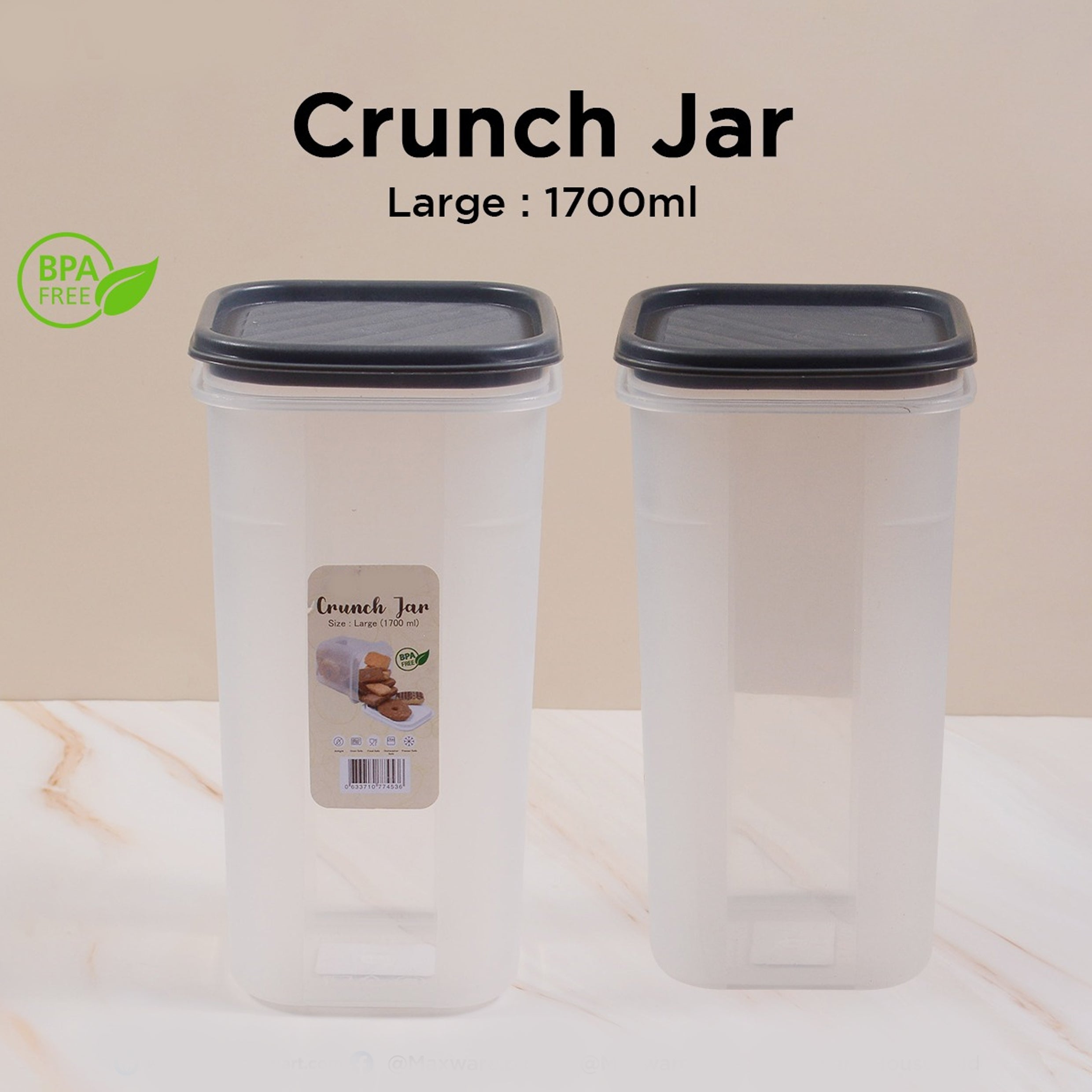 Multi-Purpose Air-Tight Crunch Jar 1700ML