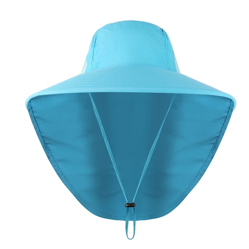Unisex Fashion Solid Color Wide Eaves Bucket Hat
