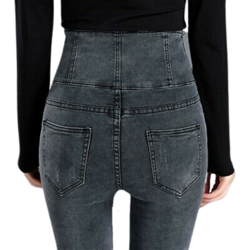 Skinny High Waist Women's Jeans For Winter