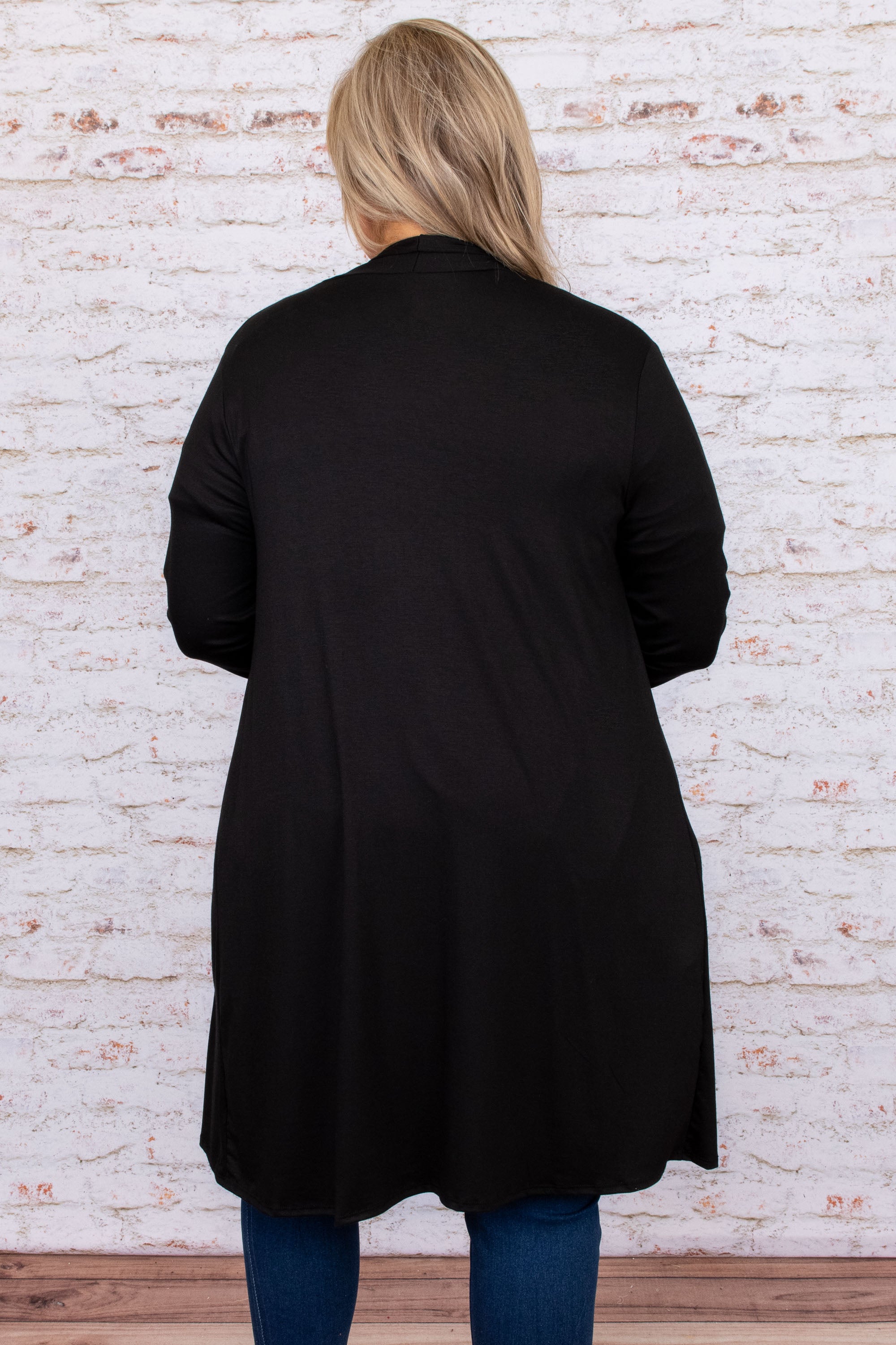 Feeling Carefree Cardigan. Black