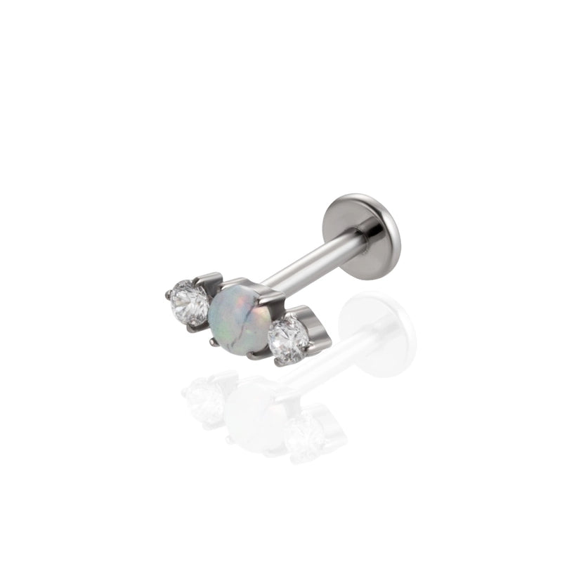 1 Piece Ear Cartilage Rings & Studs IG Style Cool Style Geometric Water Droplets Pure Titanium Plating Inlay Zircon