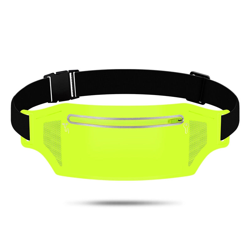 Unisex Sports Solid Color Lycra Waterproof Anti-theft Waist Bags