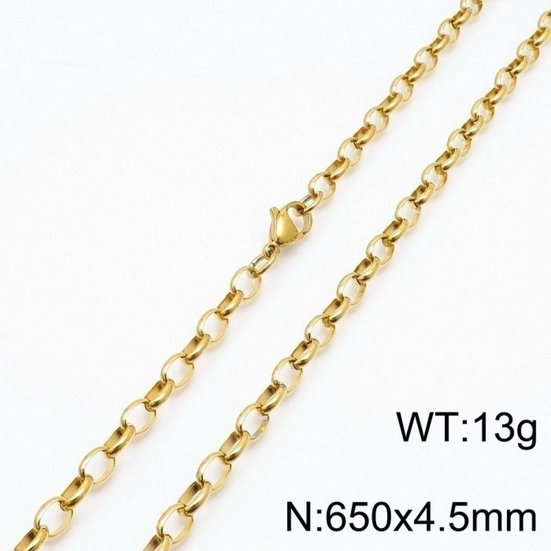 Fashion Geometric Titanium Steel 18K Gold Plated Bracelets In Bulk