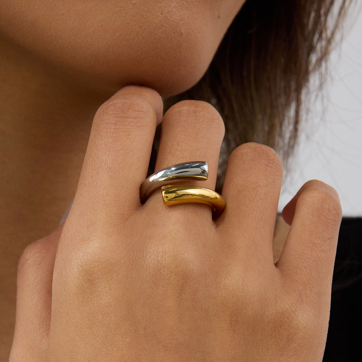 Color Matching Ring Titanium Steel Jewelry Ring Stainless Steel Rings