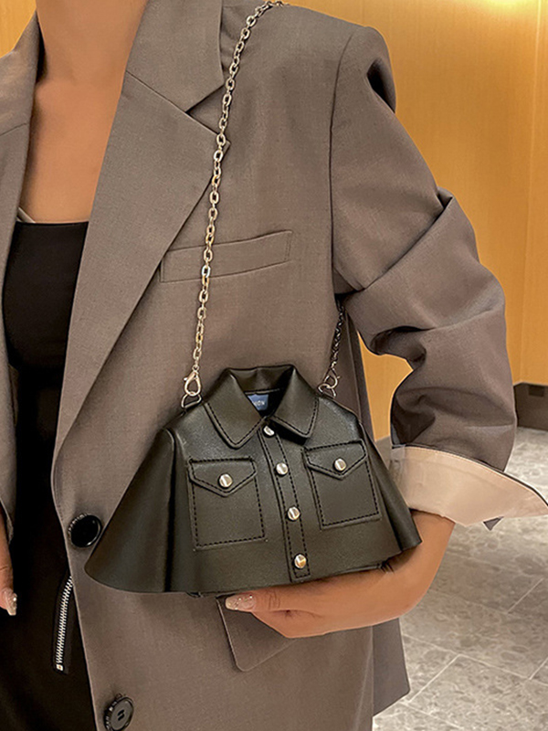 Chains Rivet Split-Joint Jacket-Shaped Bags Bags Accessories Crossbody Bags