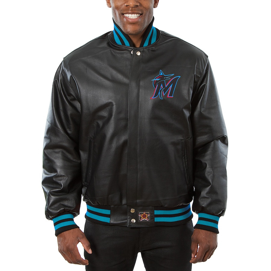 Men's JH Design Full-Snap All-Leather Jacket