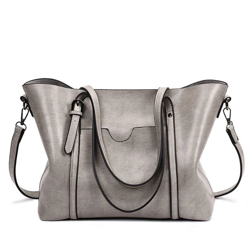 Women's Large All Seasons Pu Leather Fashion Tote Bag