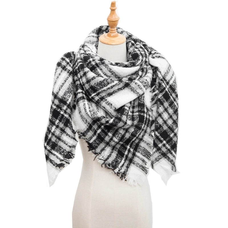 Women's Casual Lattice Polyester Scarf