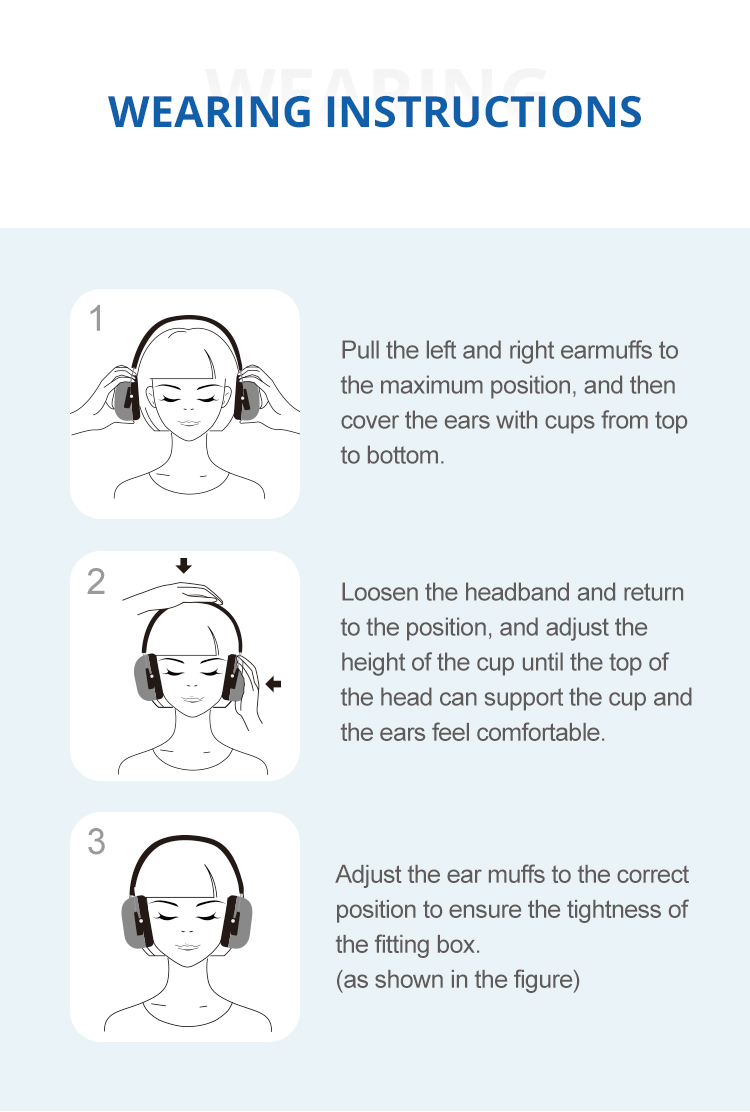 Hearing protector ear muff kids teen over ear safe headphone for outdoor activities