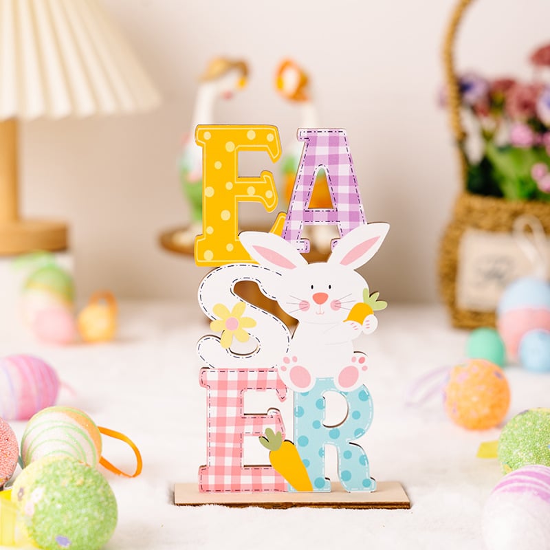 Easter Colorful Letter Ornaments