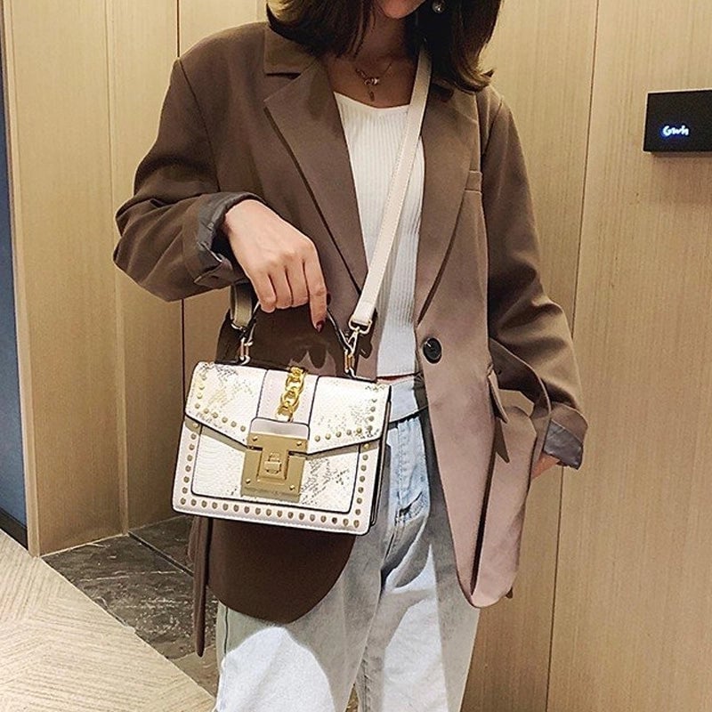 Women's All Seasons Pu Leather Classic Style Handbag