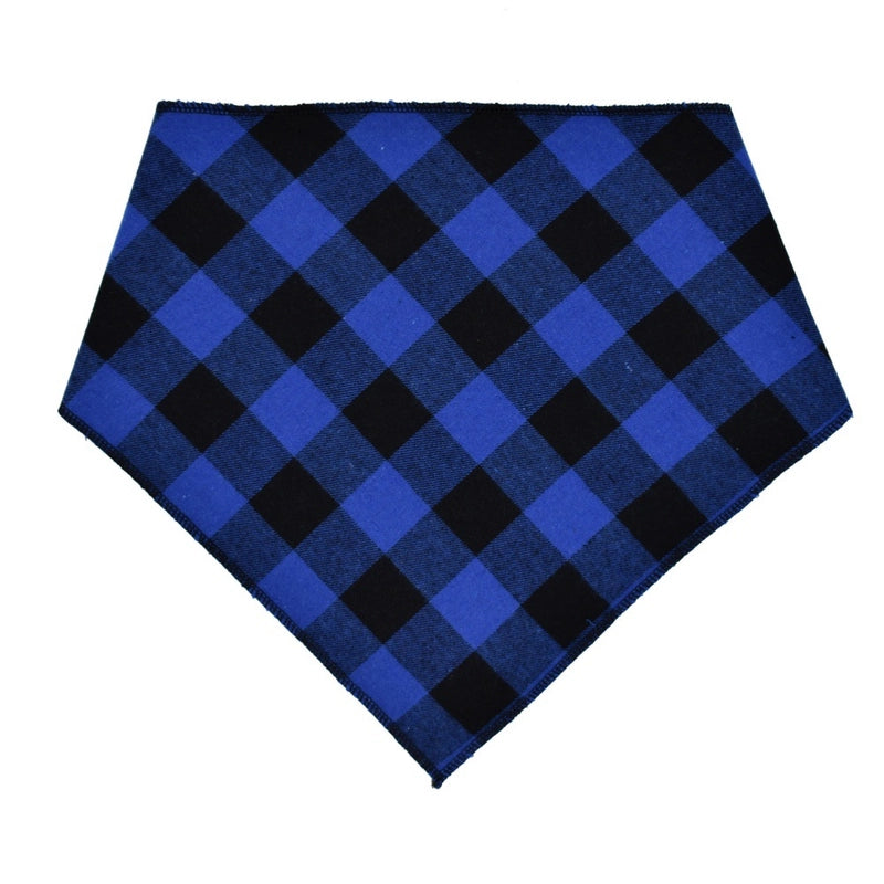 Pet Classic Plaid Triangle Slippery Towel Small Medium Dogs And Cats For Autumn And Winter Velvet Scarf