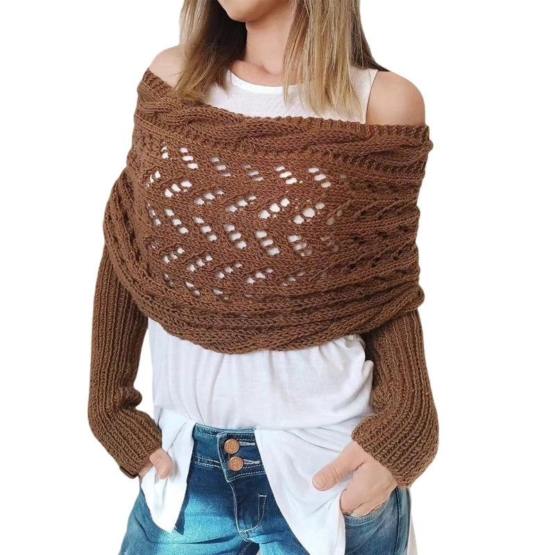 Women's Elegant Streetwear Solid Color Deer Plush Scarf Shawl