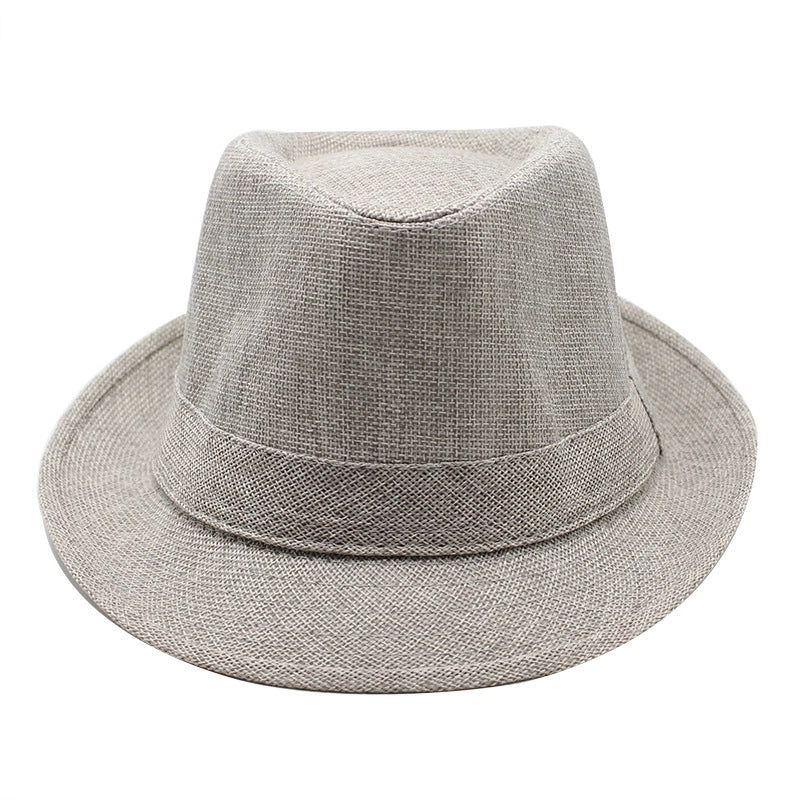 New Black And White Korean Style Summer Unisex Hat Top Hat British Gentleman Hat Jazz Cowboy Sun Hat