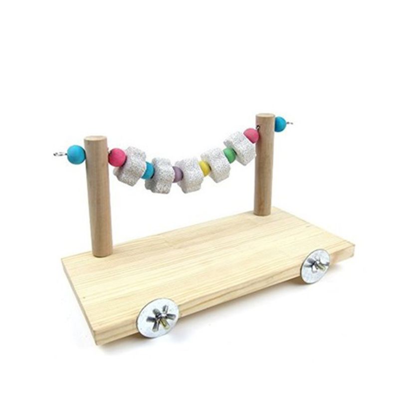 Wood Stand Platform For Pet Birds