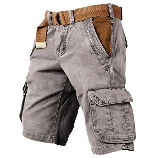 8-Pack Men's Multi Pocket Plain Short